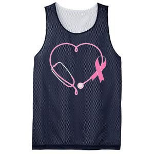 Breast Cancer Awareness Doctor Nurse Stethoscope Mesh Reversible Basketball Jersey Tank