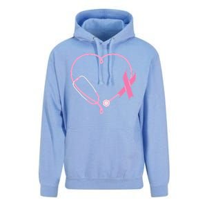 Breast Cancer Awareness Doctor Nurse Stethoscope Unisex Surf Hoodie