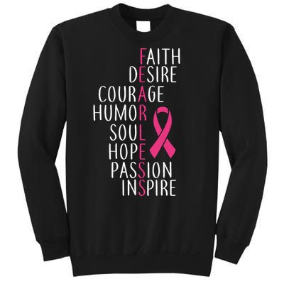 Breast Cancer Awareness Fearless Faith Sweatshirt