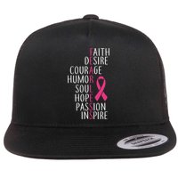 Breast Cancer Awareness Fearless Faith Flatbill Hat