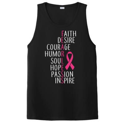 Breast Cancer Awareness Fearless Faith PosiCharge Competitor Tank