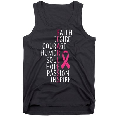 Breast Cancer Awareness Fearless Faith Tank Top