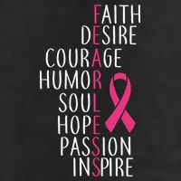 Breast Cancer Awareness Fearless Quote 11oz C Handle Ceramic Mug