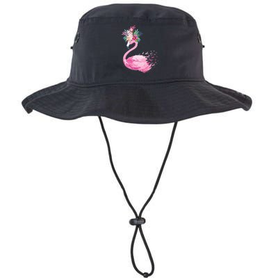 Breast Cancer Awareness Flamingo Floral Legacy Cool Fit Booney Bucket Hat