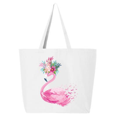 Breast Cancer Awareness Flamingo Floral 25L Jumbo Tote