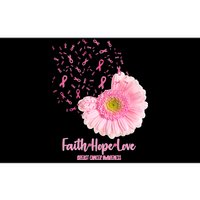 Breast Cancer Awareness Flowers Ribbons Bumper Sticker