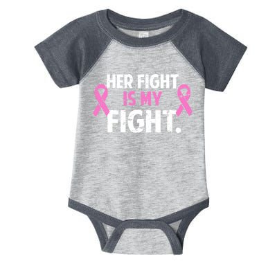 Breast Cancer Awareness Her Fight Is My Fight Infant Baby Jersey Bodysuit