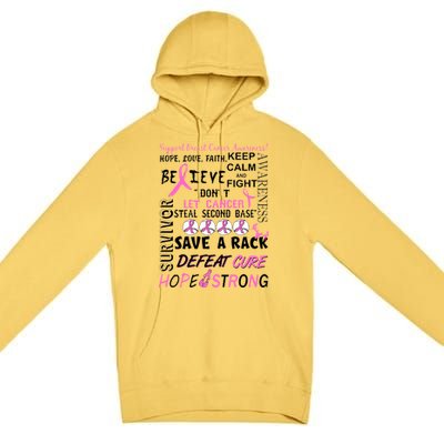 Breast Cancer Awareness Mash-Up Premium Pullover Hoodie