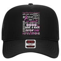 Breast Cancer Awareness Mash-Up High Crown Mesh Back Trucker Hat