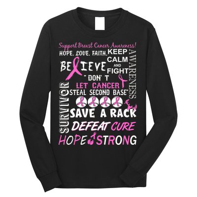 Breast Cancer Awareness Mash-Up Long Sleeve Shirt