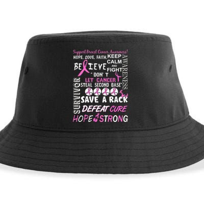 Breast Cancer Awareness Mash-Up Sustainable Bucket Hat