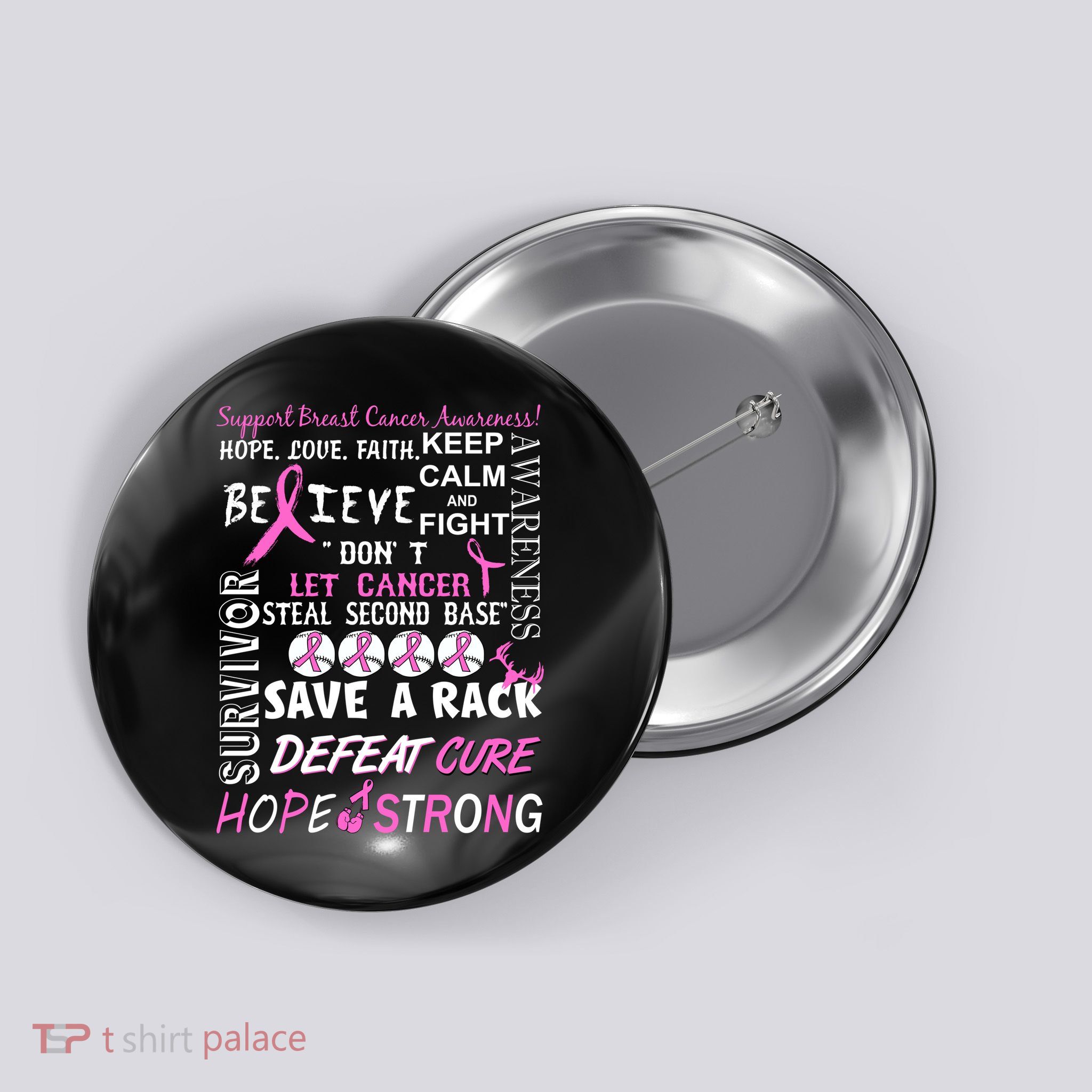 Breast Cancer Awareness Mash-Up Button