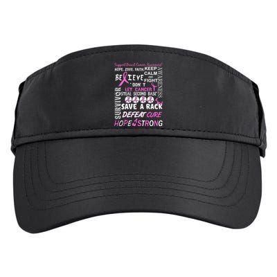 Breast Cancer Awareness Mash-Up Adult Drive Performance Visor