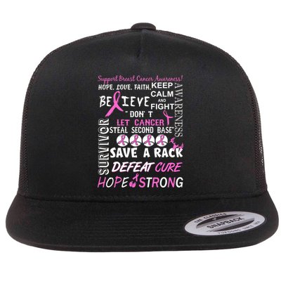 Breast Cancer Awareness Mash-Up Flat Bill Trucker Hat