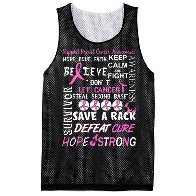 Breast Cancer Awareness Mash-Up Mesh Reversible Basketball Jersey Tank