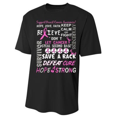 Breast Cancer Awareness Mash-Up Performance Sprint T-Shirt