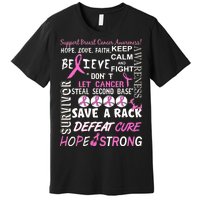 Breast Cancer Awareness Mash-Up Premium T-Shirt