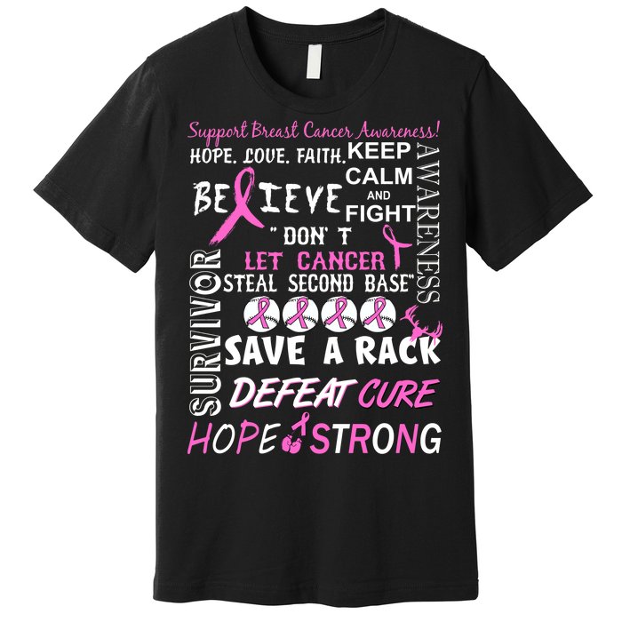 Breast Cancer Awareness Mash-Up Premium T-Shirt