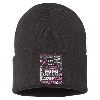 Breast Cancer Awareness Mash-Up Sustainable Knit Beanie