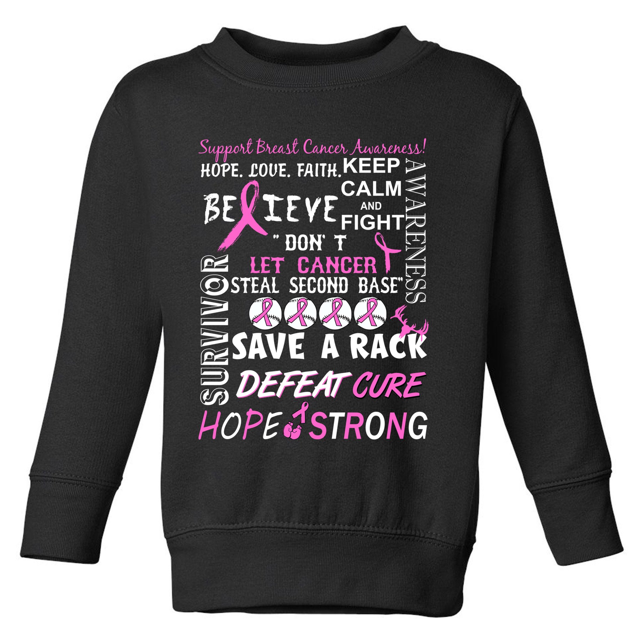 Breast Cancer Awareness Mash-Up Toddler Sweatshirt