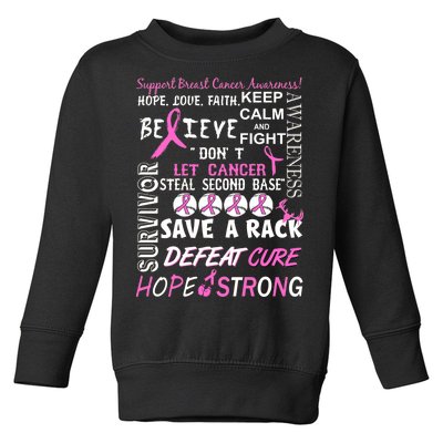 Breast Cancer Awareness Mash-Up Toddler Sweatshirt