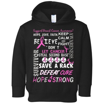 Breast Cancer Awareness Mash-Up Toddler Hoodie