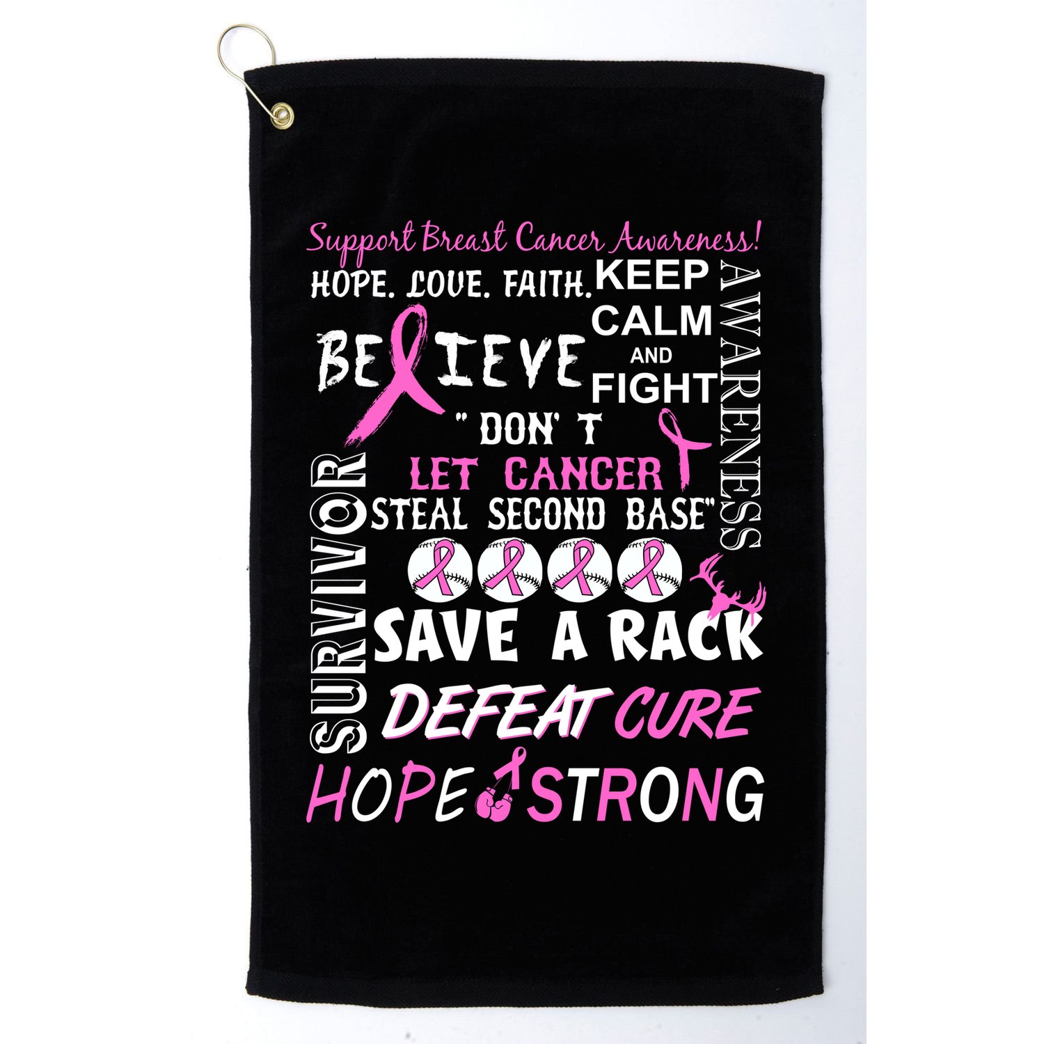 Breast Cancer Awareness Mash-Up Golf Towel