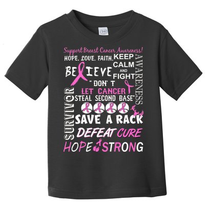 Breast Cancer Awareness Mash-Up Toddler T-Shirt