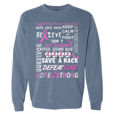 Breast Cancer Awareness Mash-Up Garment-Dyed Sweatshirt