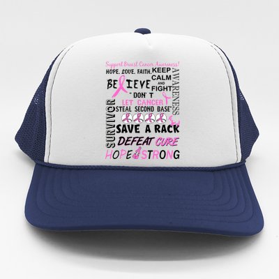 Breast Cancer Awareness Mash-Up Trucker Hat