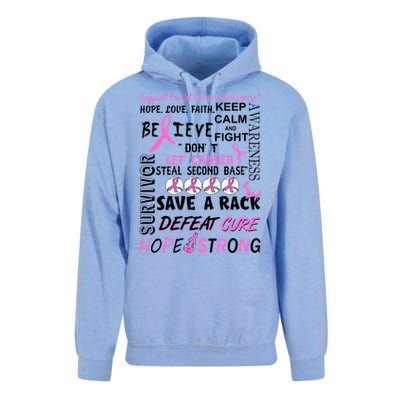 Breast Cancer Awareness Mash-Up Unisex Surf Hoodie