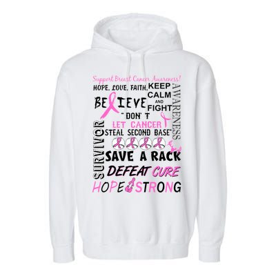 Breast Cancer Awareness Mash-Up Garment-Dyed Fleece Hoodie