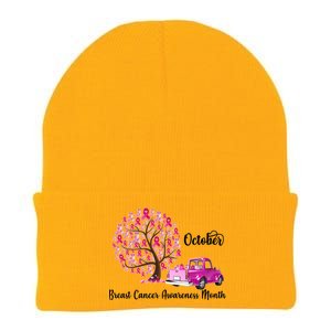 Breast Cancer Awareness Month October Roots Knit Cap Winter Beanie