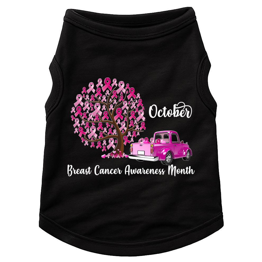 Breast Cancer Awareness Month October Roots Doggie Tank