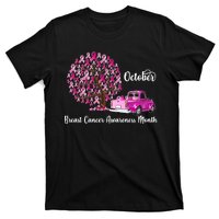 Breast Cancer Awareness Month October Roots T-Shirt