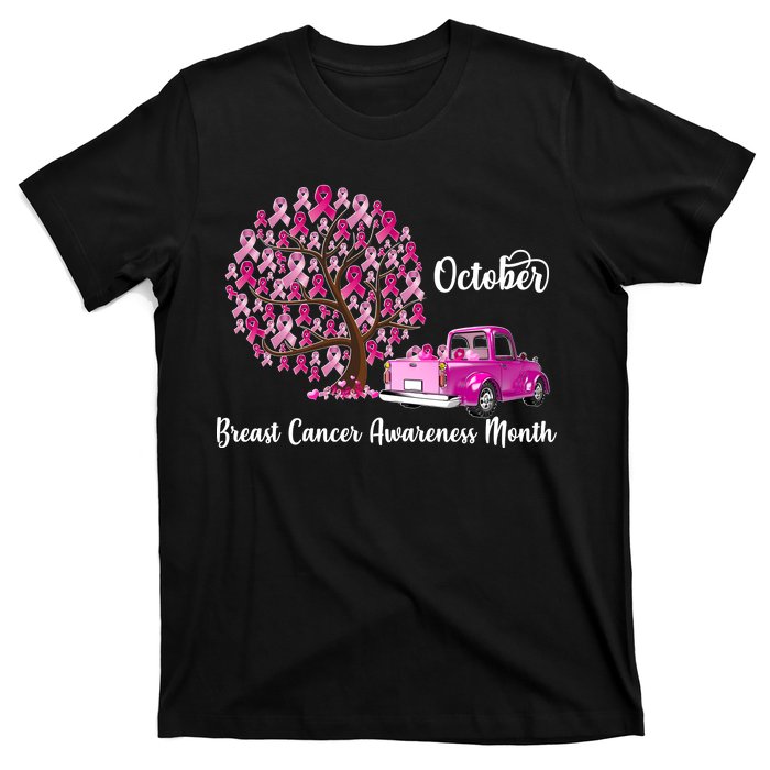 Breast Cancer Awareness Month October Roots T-Shirt