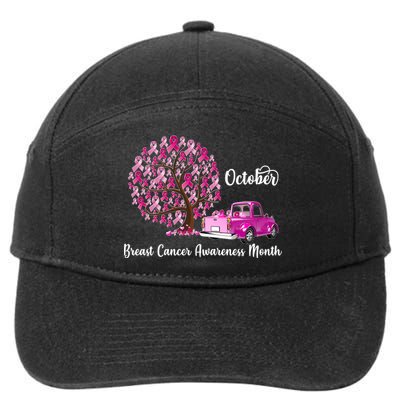 Breast Cancer Awareness Month October Roots 7-Panel Snapback Hat