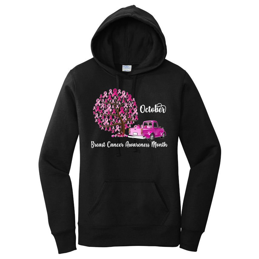 Breast Cancer Awareness Month October Roots Women's Pullover Hoodie