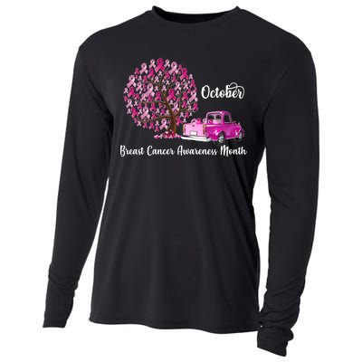 Breast Cancer Awareness Month October Roots Cooling Performance Long Sleeve Crew