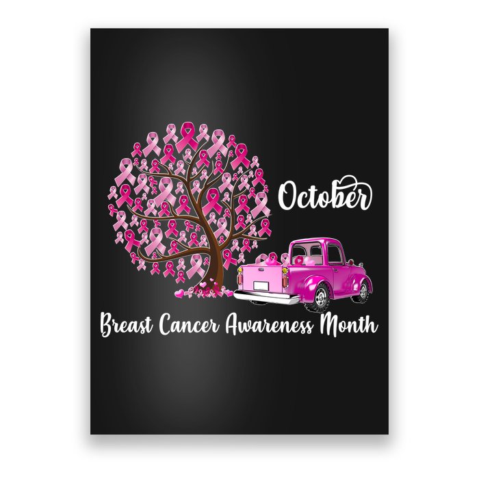 Breast Cancer Awareness Month October Roots Poster