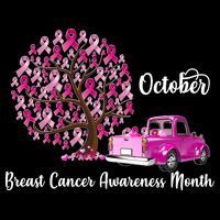 Breast Cancer Awareness Month October Roots Poster