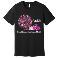 Breast Cancer Awareness Month October Roots Premium T-Shirt