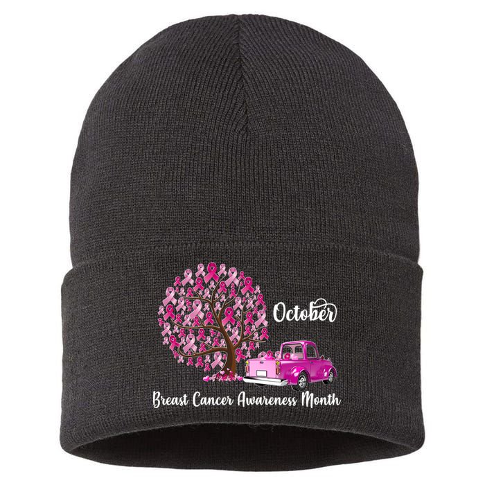 Breast Cancer Awareness Month October Roots Sustainable Knit Beanie