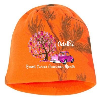 Breast Cancer Awareness Month October Roots Kati - Camo Knit Beanie