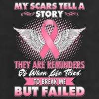 Breast Cancer Awareness My Scars Tell A Story Cool Comfort Performance Bucket Hat