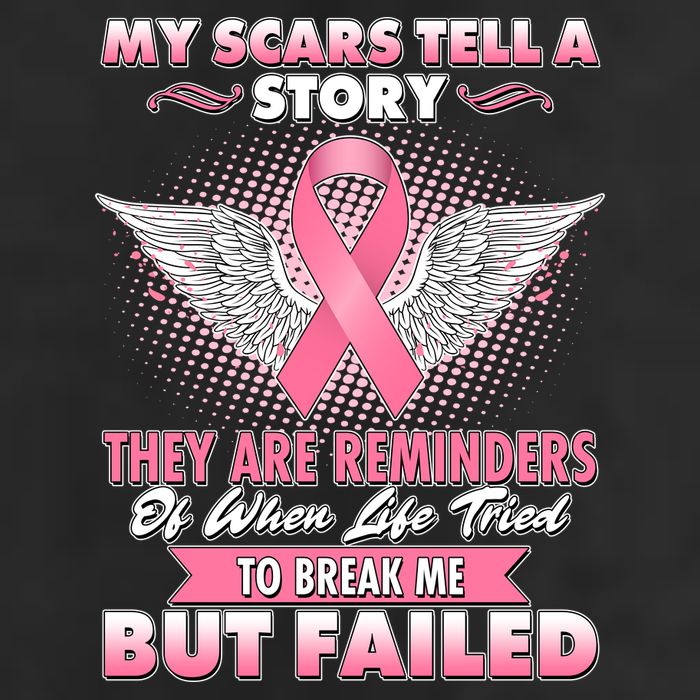 Breast Cancer Awareness My Scars Tell A Story Cool Comfort Performance Bucket Hat