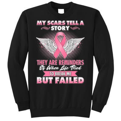 Breast Cancer Awareness My Scars Tell A Story Sweatshirt