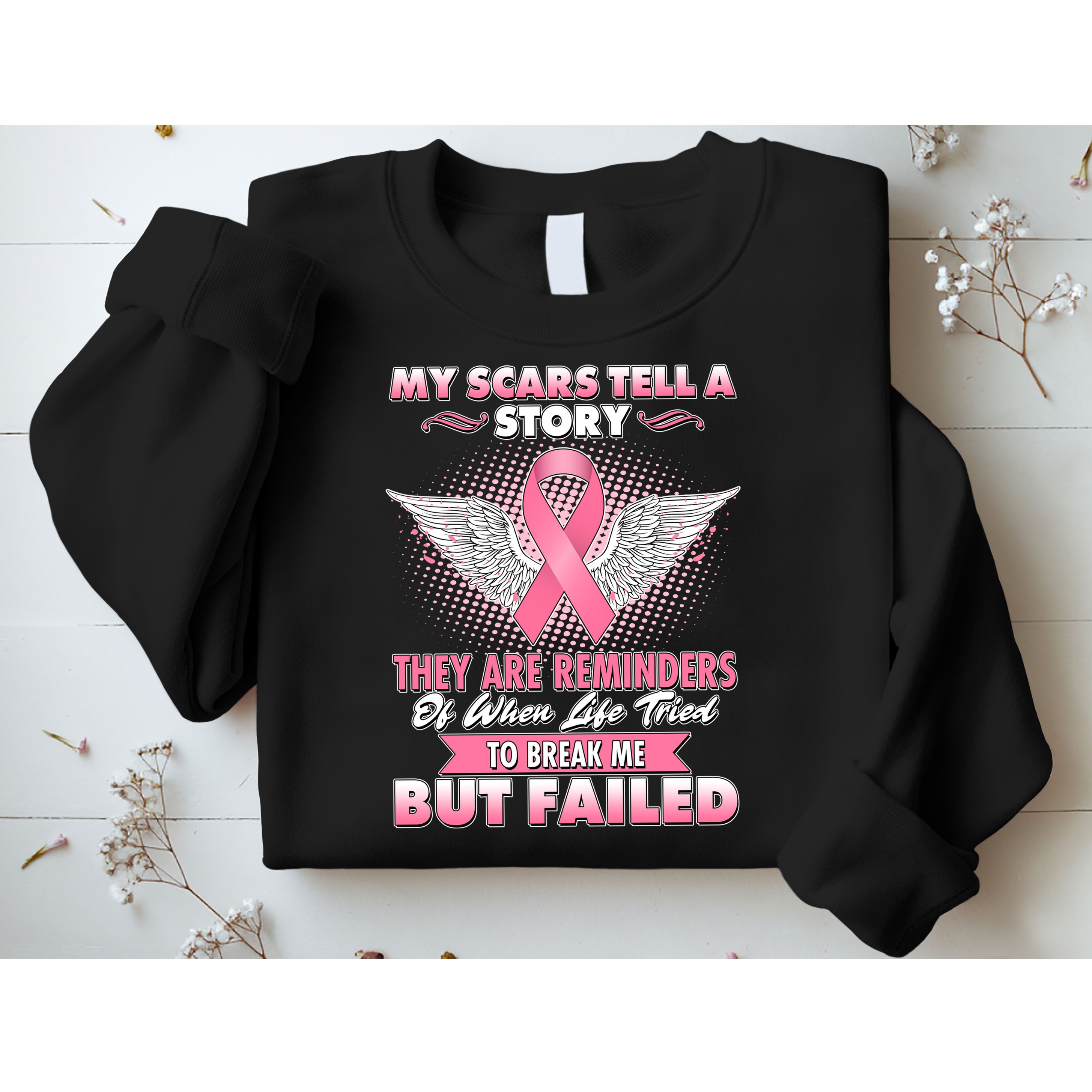 Breast Cancer Awareness My Scars Tell A Story Sweatshirt