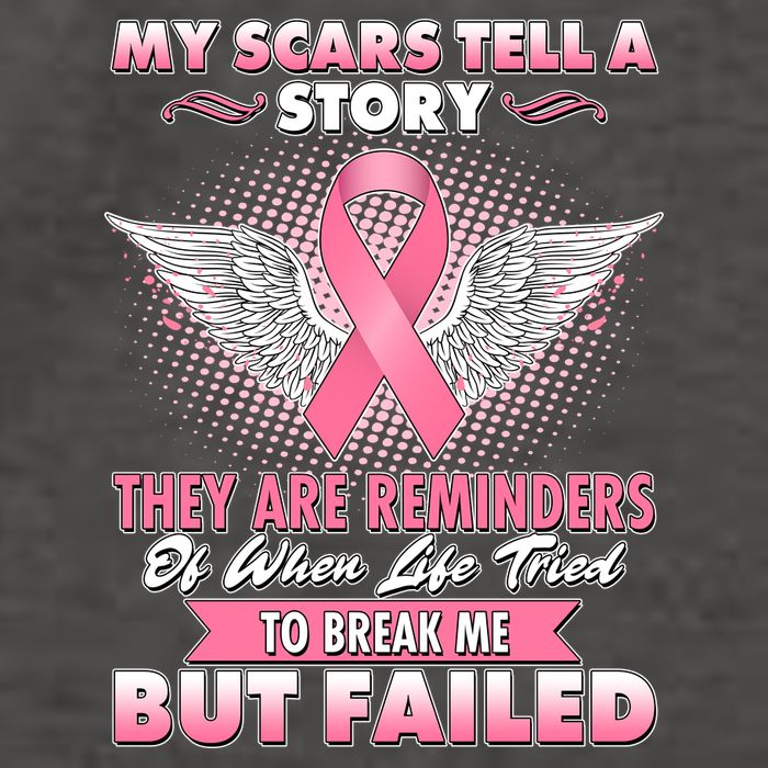 Breast Cancer Awareness My Scars Tell A Story Vector Backpack