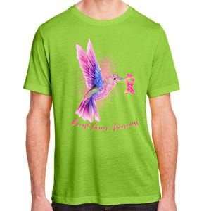 Breast Cancer Awareness Painted Hummingbird Adult ChromaSoft Performance T-Shirt